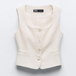 Zara square neck vest NWT